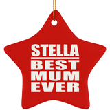 Stella Best Mum Ever - Star Ornament