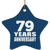 79th Anniversary 79 Years - Star Ornament