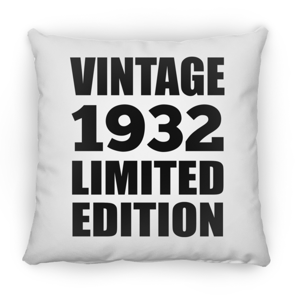 92nd Birthday Vintage 1932 Limited Edition - Throw Pillow