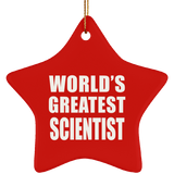 World's Greatest Scientist - Star Ornament