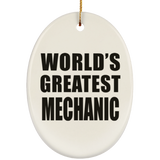 World's Greatest Mechanic - Oval Ornament
