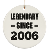 18th Birthday Legendary Since 2006 - Circle Ornament