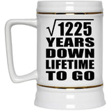 35th Anniversary Square Root of 1225 Years Lifetime To Go - Beer Stein