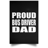 Proud Bus Driver Dad - Poster Portrait