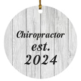 Chiropractor Established Est. 2024 - Circle Ornament F