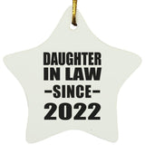 Daughter In Law Since 2022 - Star Ornament