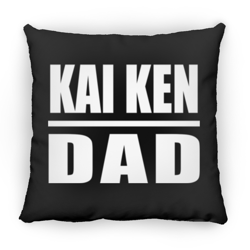 Kai Ken Dad - Throw Pillow Black