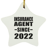 Insurance Agent Since 2022 - Star Ornament
