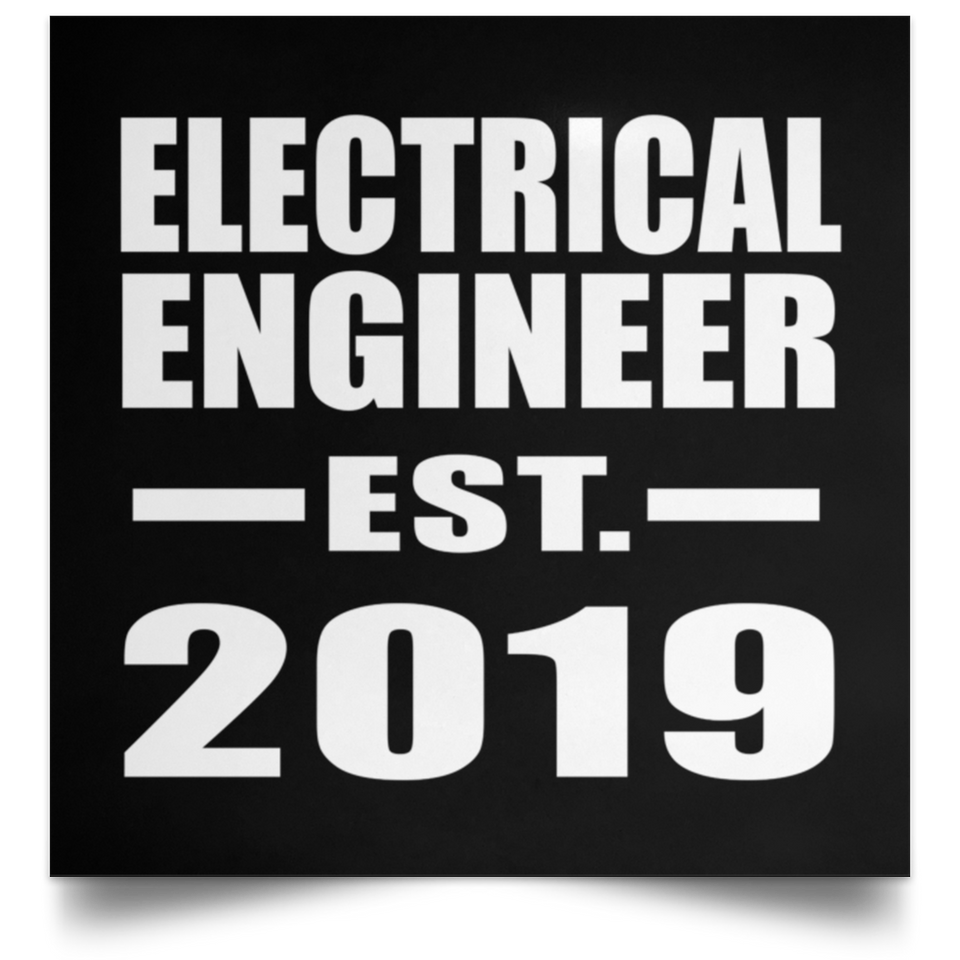 Electrical Engineer Established EST. 2019 - Poster Square