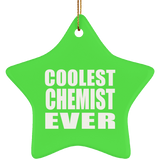 Coolest Chemist Ever - Star Ornament