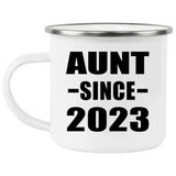 Aunt Since 2023 - 12oz Camping Mug