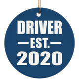 Driver Established EST. 2020 - Circle Ornament