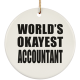 World's Okayest Accountant - Circle Ornament