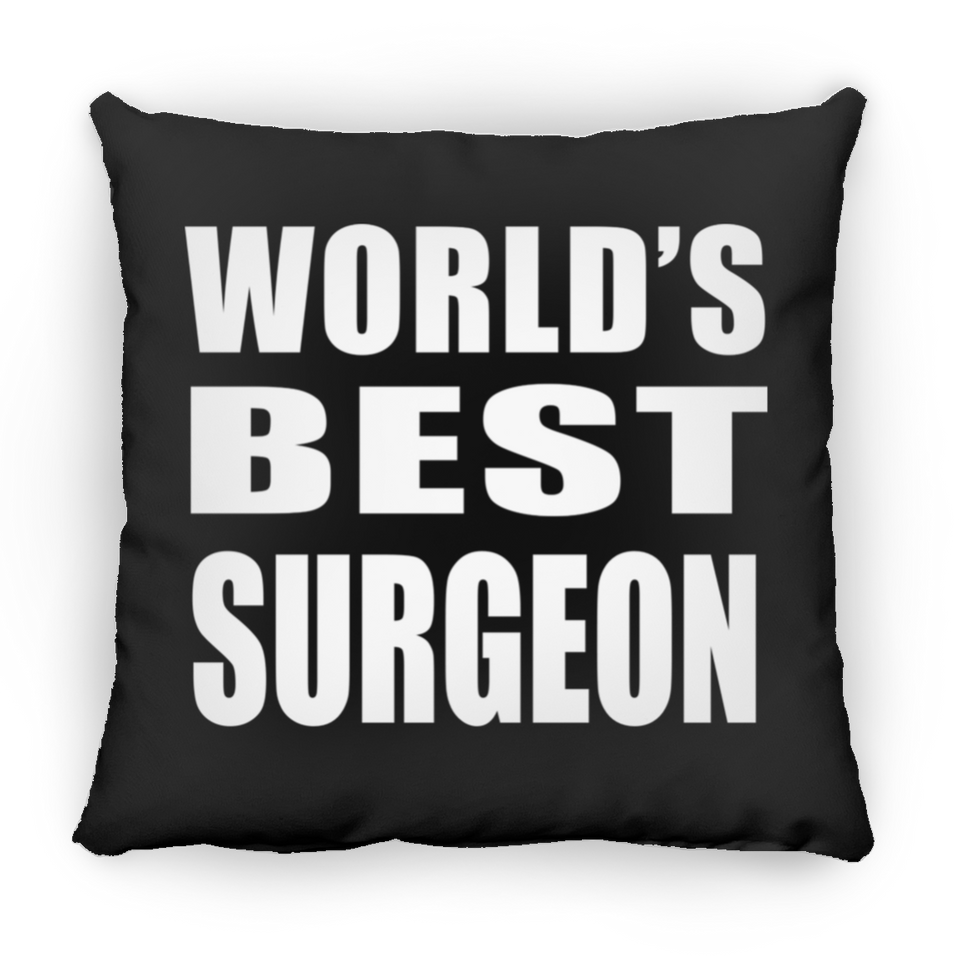 World's Best Surgeon - Throw Pillow Black