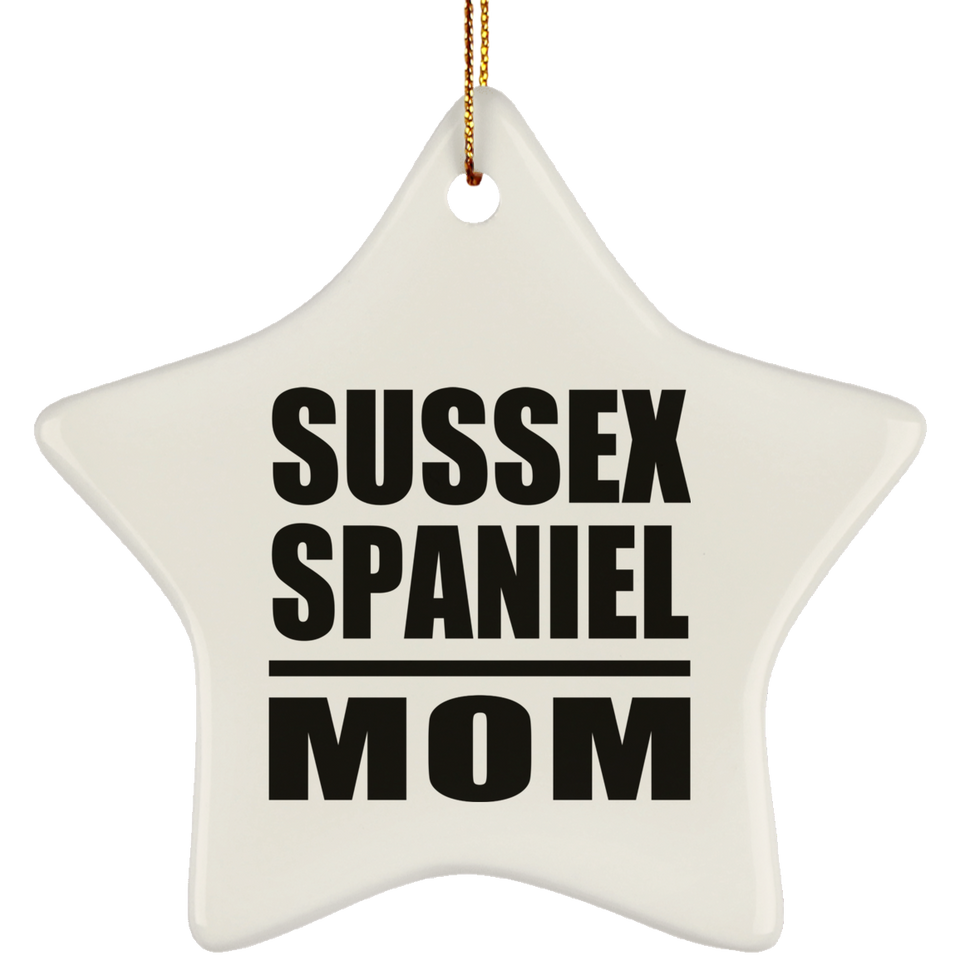 Sussex Spaniel Mom - Star Ornament