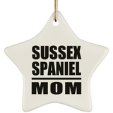 Sussex Spaniel Mom - Star Ornament