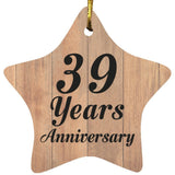 39th Anniversary 39 Years Anniversary - Star Ornament C