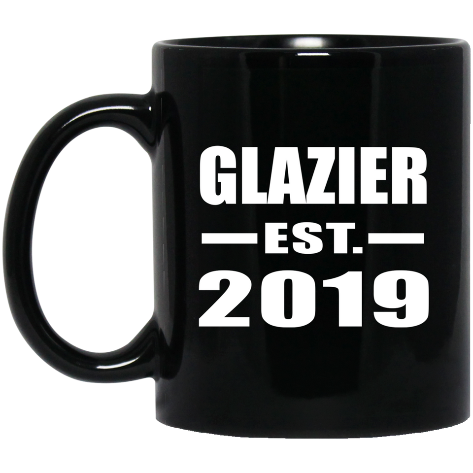 Glazier Established EST. 2019 - 11oz Coffee Mug Black