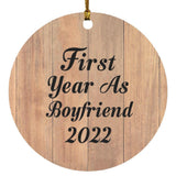 First Year As Boyfriend 2022 - Circle Ornament C
