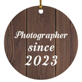 Photographer Since 2023 - Circle Ornament D