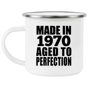 54th Birthday Made In 1970 Aged to Perfection - 12oz Camping Mug