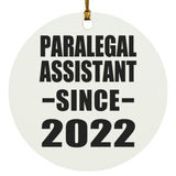 Paralegal Assistant Since 2022 - Circle Ornament