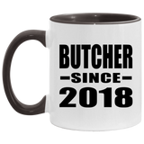 Butcher Since 2018 - 11oz Accent Mug Black