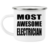 Most Awesome Electrician - 12oz Camping Mug