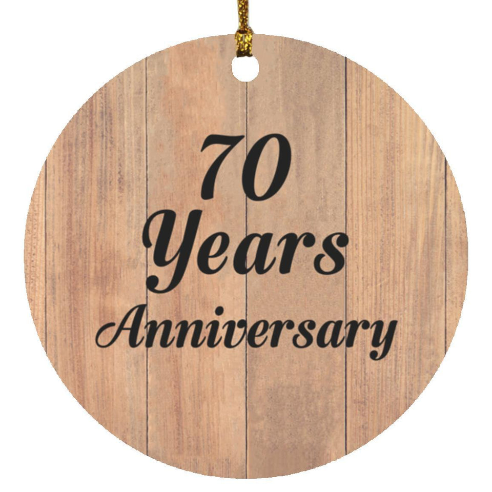 70th Anniversary 70 Years Anniversary - Circle Ornament C