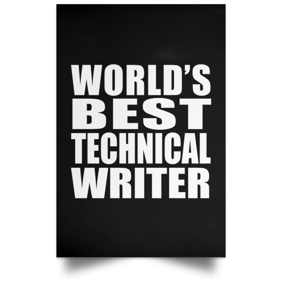 World's Best Technical Writer - Poster Portrait