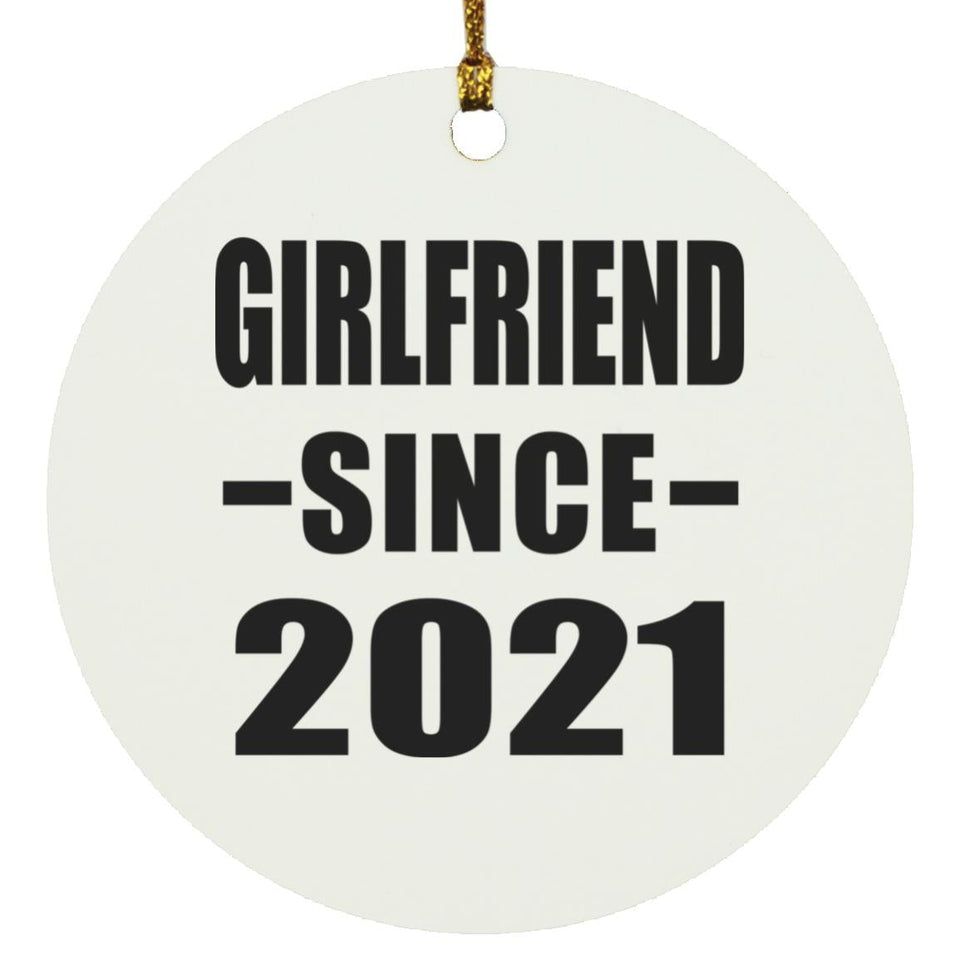 Girlfriend Since 2021 - Circle Ornament