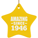 78th Birthday Amazing Since 1946 - Star Ornament