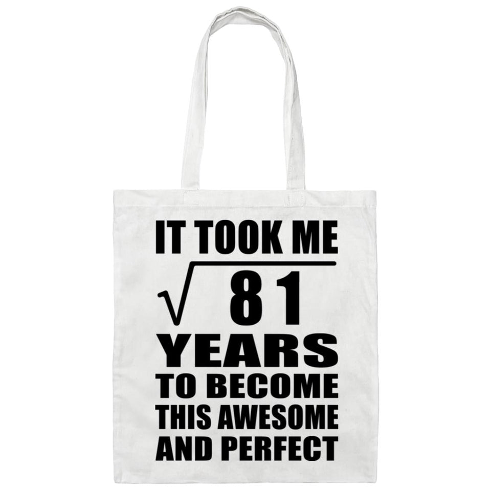 9th Birthday Took Square Root of 81 Years To Awesome - Tote Bag White