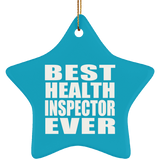 Best Health Inspector Ever - Star Ornament