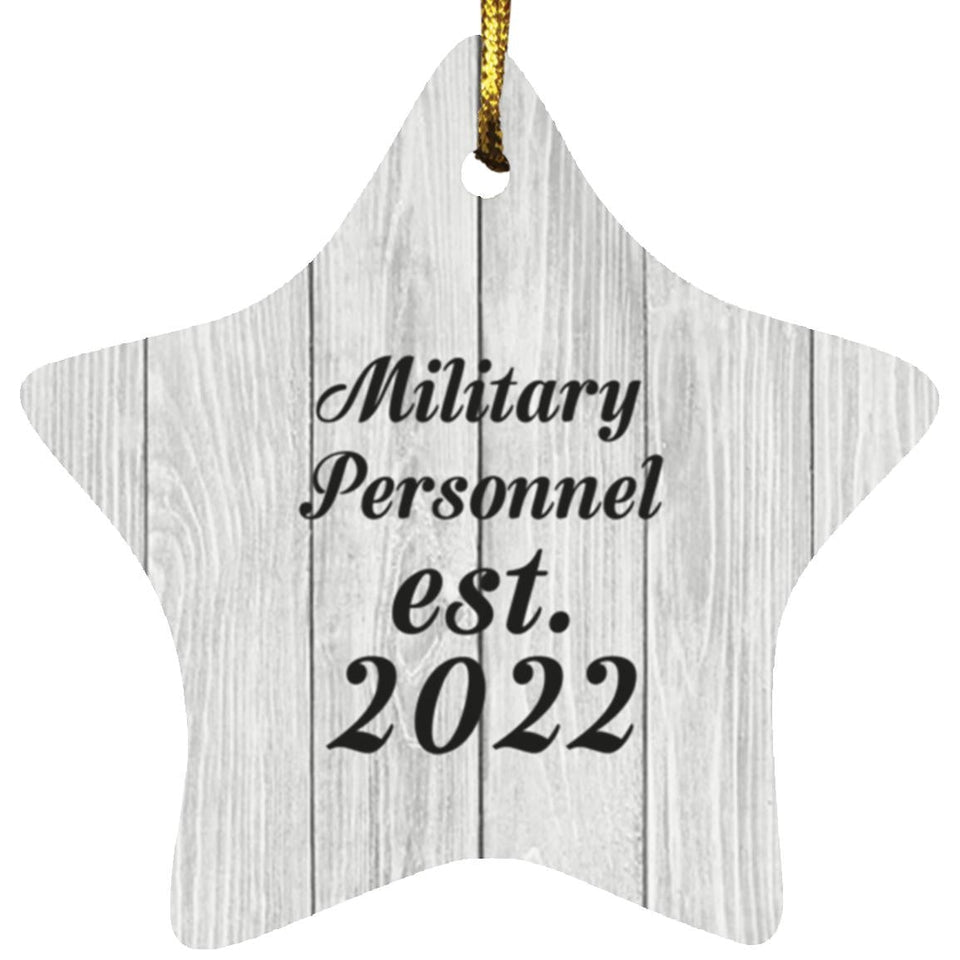 Military Personnel Established Est. 2022 - Star Ornament F