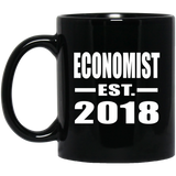 Economist Established EST. 2018 - 11 Oz Coffee Mug Black