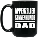 Appenzeller Sennenhunde Dad - 15oz Coffee Mug Black