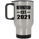 Mathematician Established EST. 2021 - Silver Travel Mug