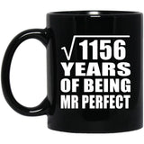 34th Anniversary Square Root of 1156 Years of Mr Perfect - 11oz Coffee Mug Black
