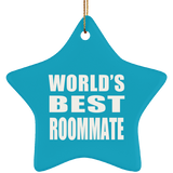 World's Best Roommate - Star Ornament