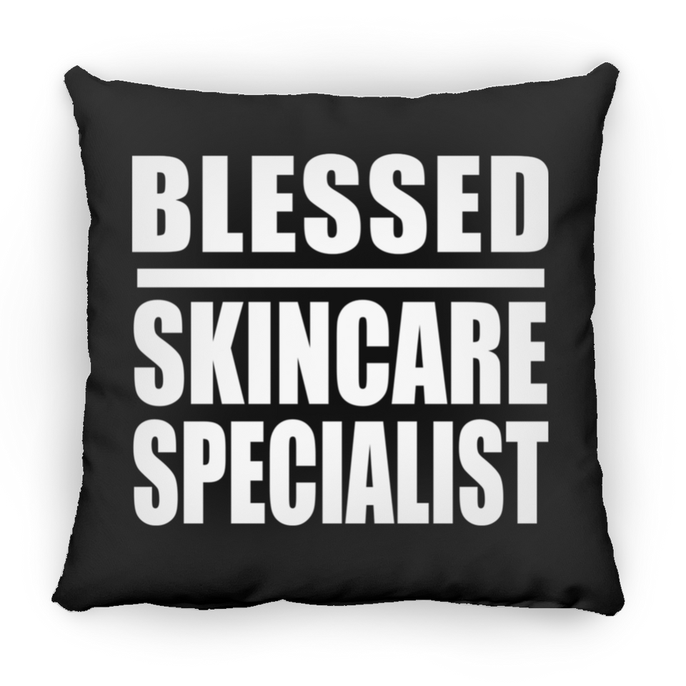 Blessed Skincare Specialist - Throw Pillow Black