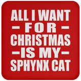 All I Want For Christmas Is My Sphynx Cat - Coaster