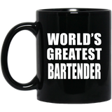 World's Greatest Bartender - 11 Oz Coffee Mug Black