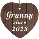 Granny Since 2023 - Heart Ornament D