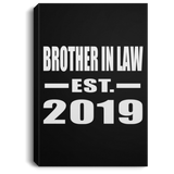 Brother In Law Established EST. 2019 - Canvas Portrait