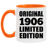 118th Birthday Original 1906 Limited Edition - 11oz Accent Mug Orange