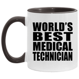 World's Best Medical Technician - 11oz Accent Mug Black