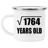 42nd Birthday Square Root of 1764 Years Old - 12oz Camping Mug