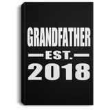 Grandfather Established EST. 2018 - Canvas Portrait