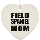 Field Spaniel Mom - Heart Ornament